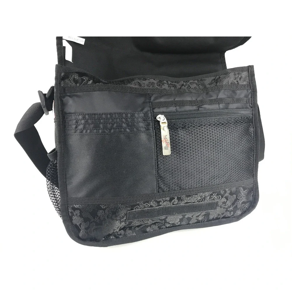 Mythwear Messenger Bag Black Red Dragon Print Crossbody PLEASE READ DESCRIPTION - Picture 9 of 16